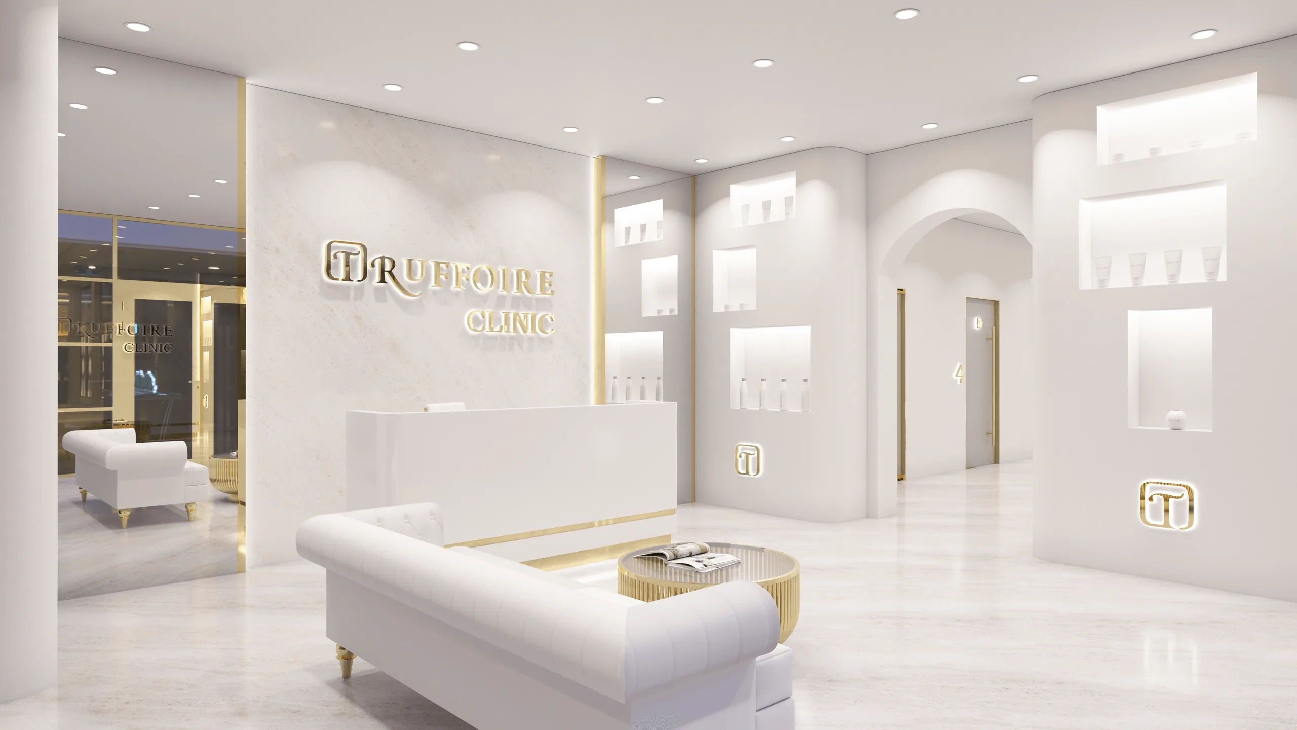 Truffoire Clinic – Innenraumdesign · Ansicht 1