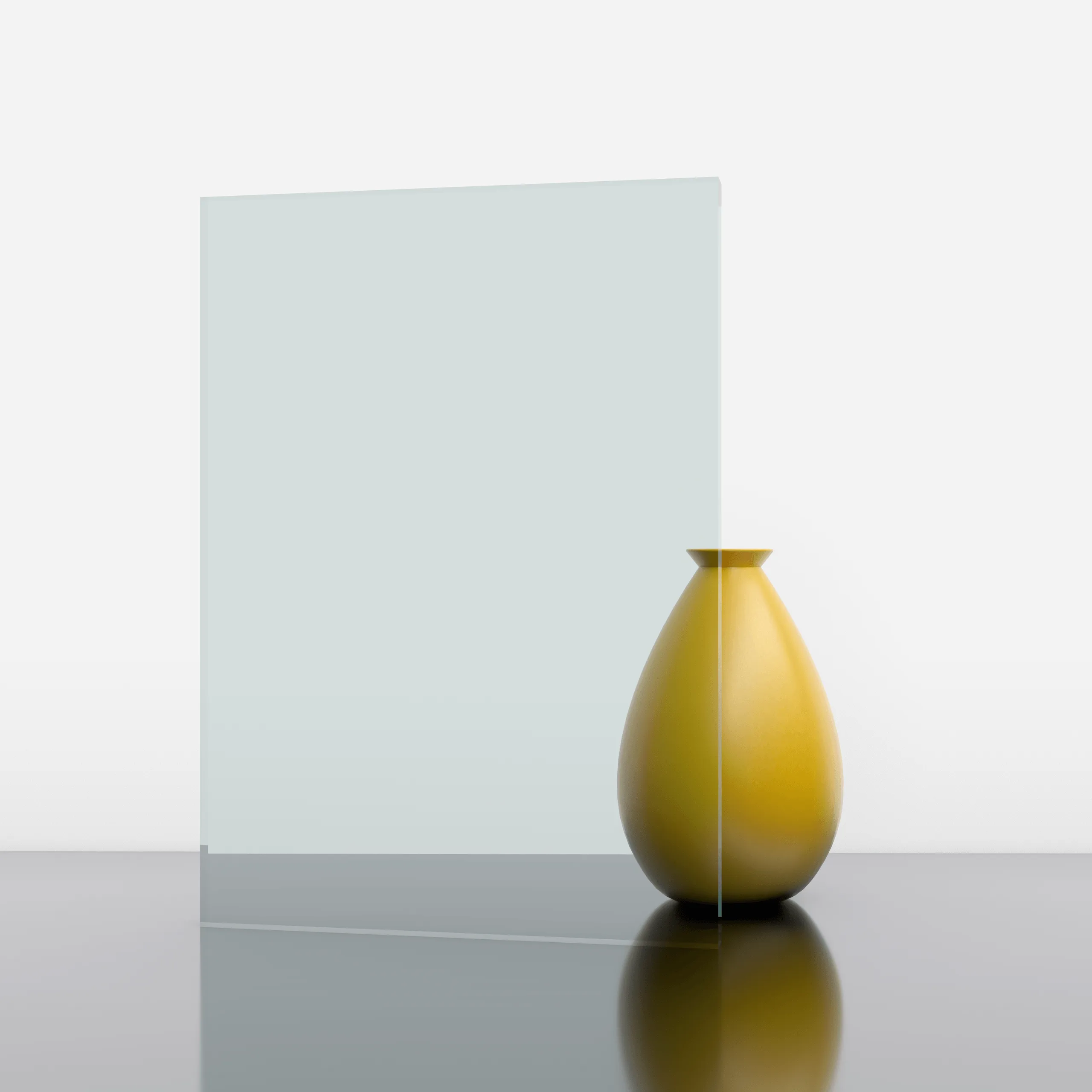 GlassOptions – Studio-Visualisierung architektonischer Glassorten · Ansicht 1