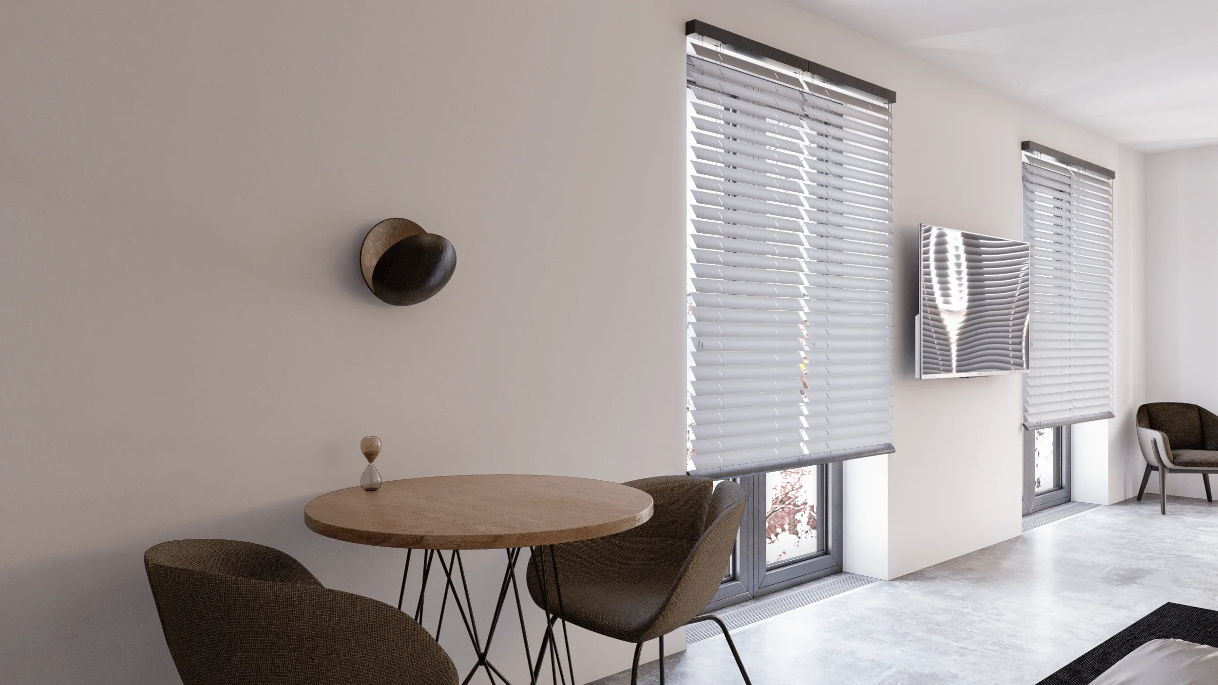 Kompaktes Studio-Apartment – Innenraumvisualisierung · Ansicht 5
