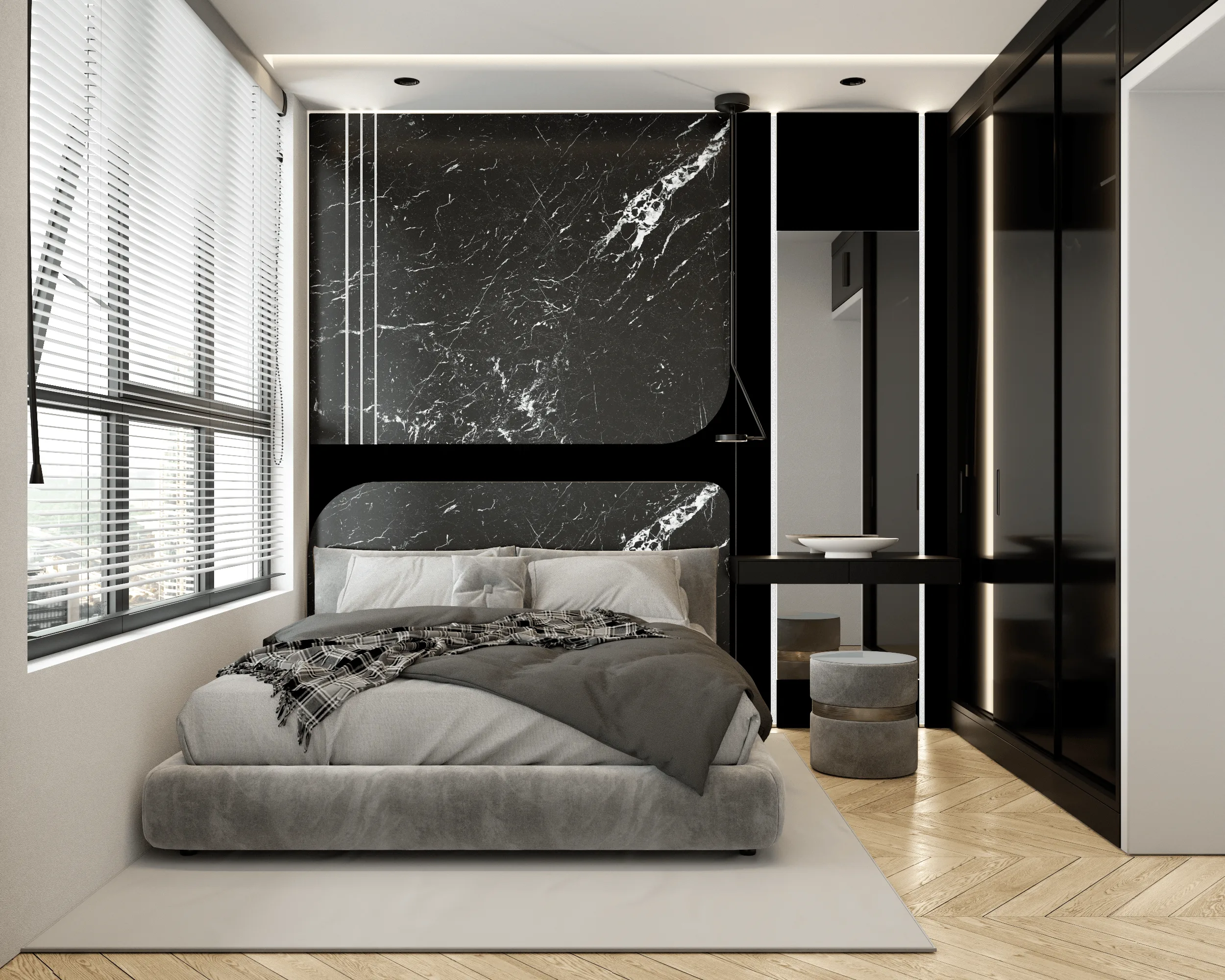 Apartment-Innenraumdesign · Ansicht 3