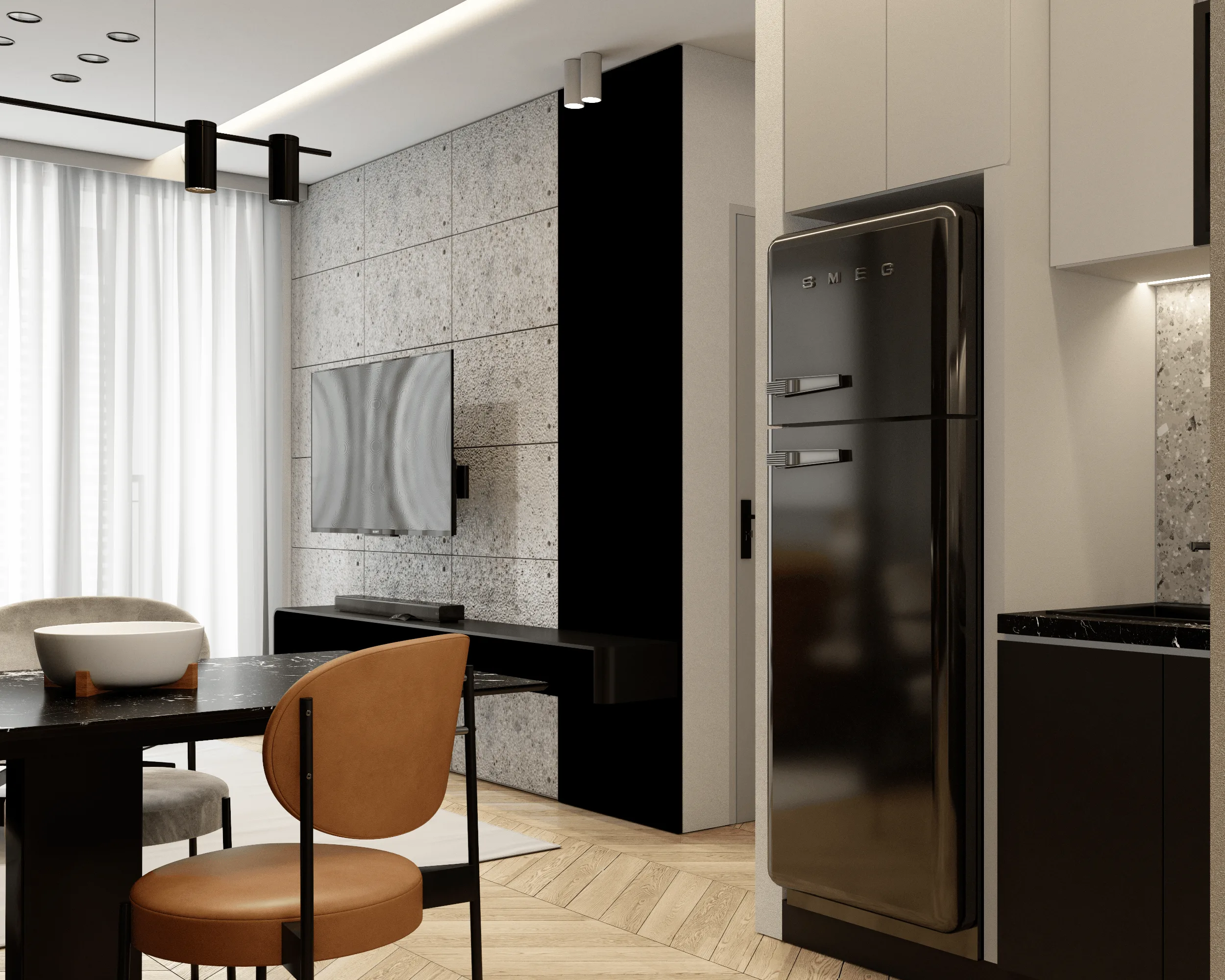 Apartment-Innenraumdesign