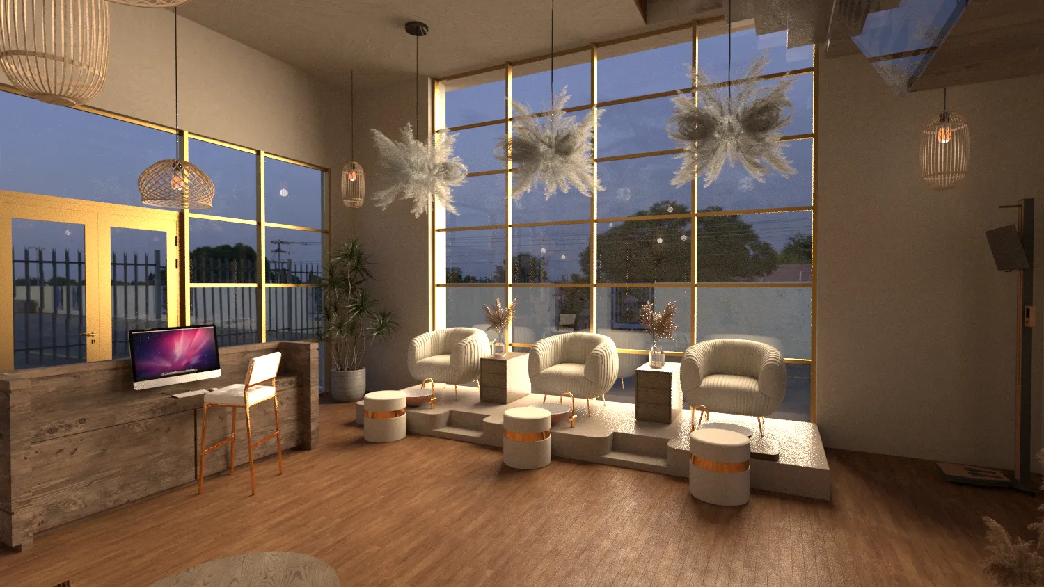 Koreanisches Spa – Innenraumdesign