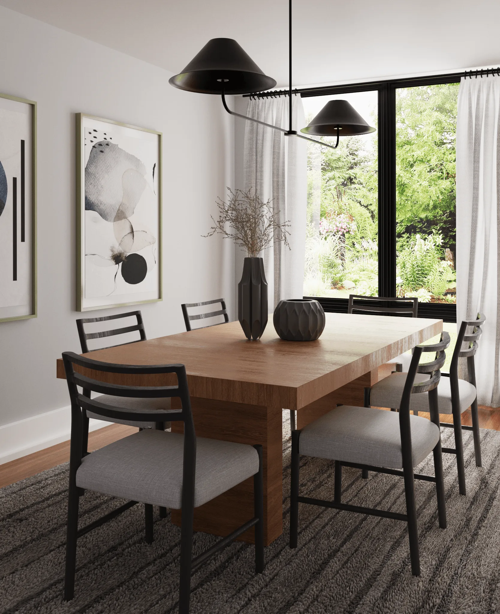 Modernes Esszimmer – Innenraumvisualisierung