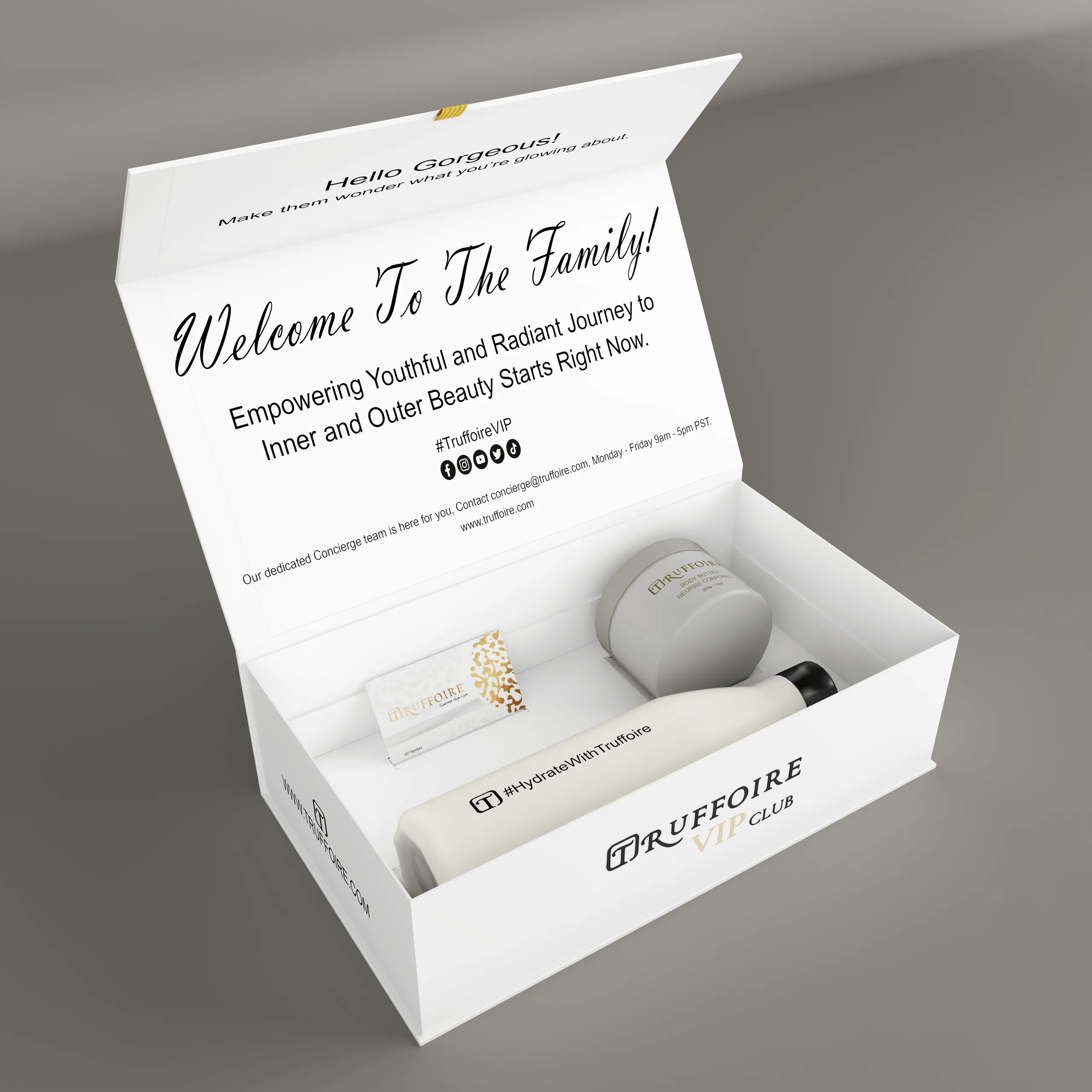 Truffoire VIP Club – Geschenkbox-Visualisierung