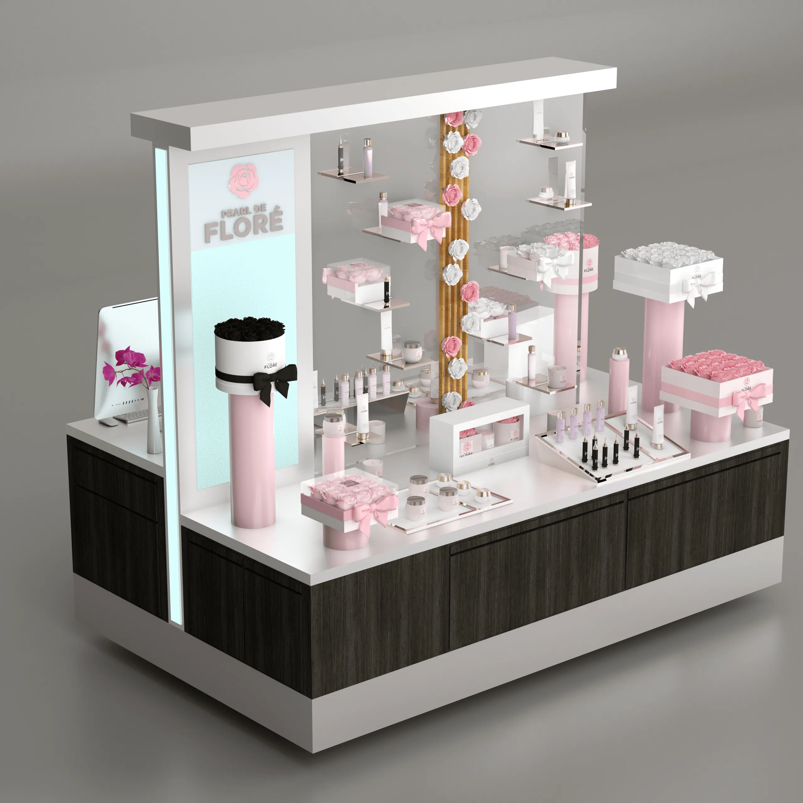 Pearl de Flore – Luxus-Retail-Kiosk-Design